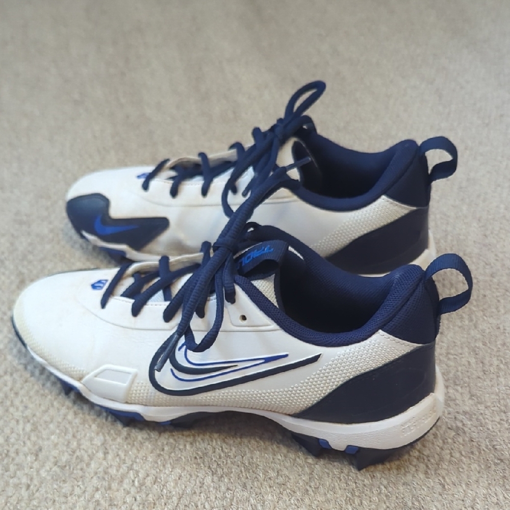 2024 Nike Force Trout 9 Keystone GS 'White/Hyper Royal/Midnight Navy' Size 5Y